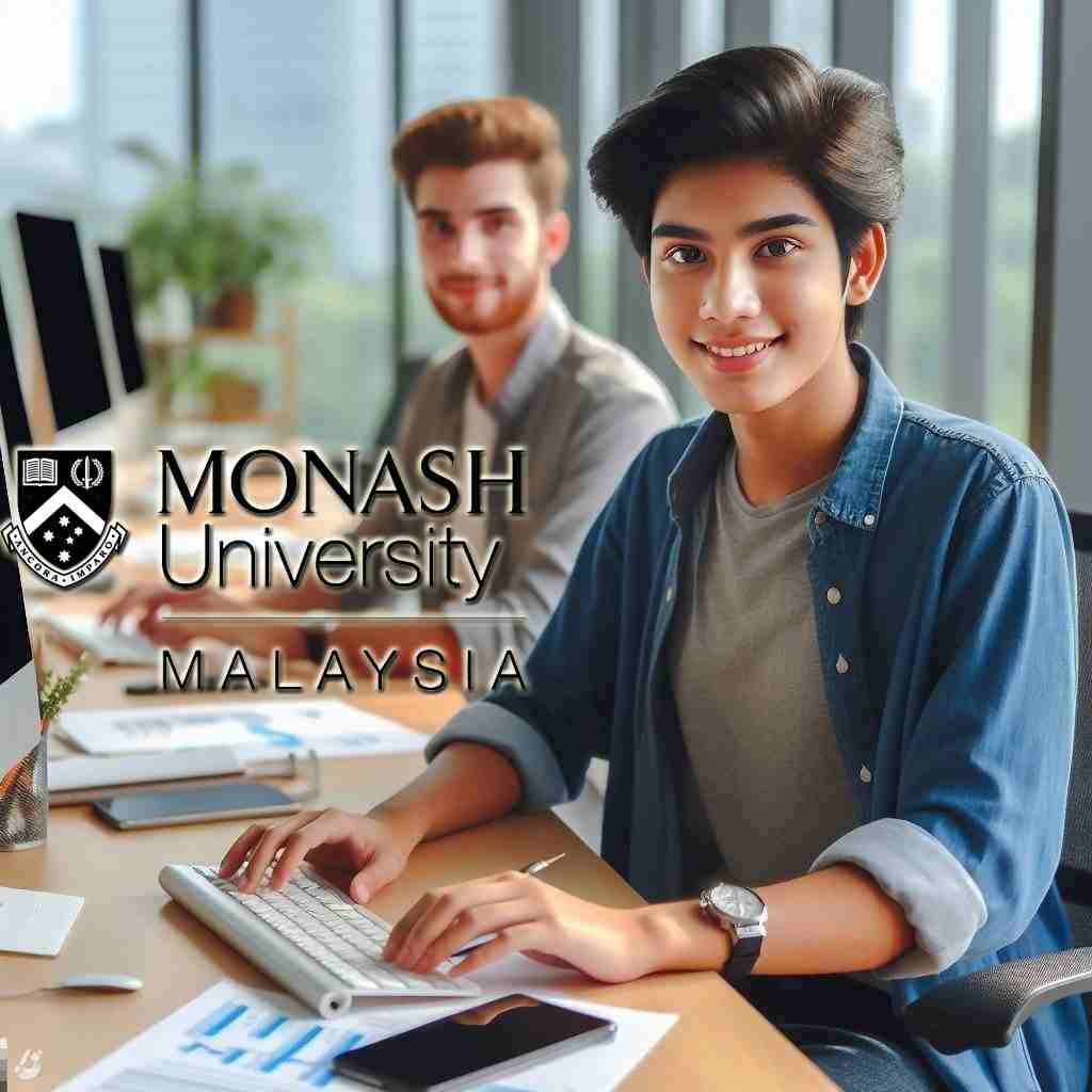 Students studying for the bs electronics engineering in Monash Malaysia (illustration)