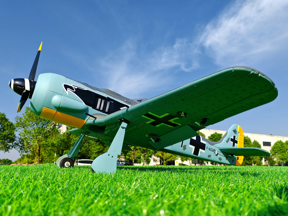 Dynam Focke Wulf FW-190 V3 4S RC Warbird Plane 1300mm w/ Flaps